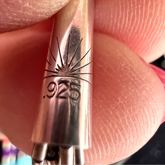 Southwest Style Necklace Earring Set Liquid Silver Semi-Precious Inlay Stones - Picture 5 of 16